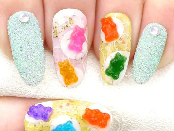Handmade Gummy Bear Nails