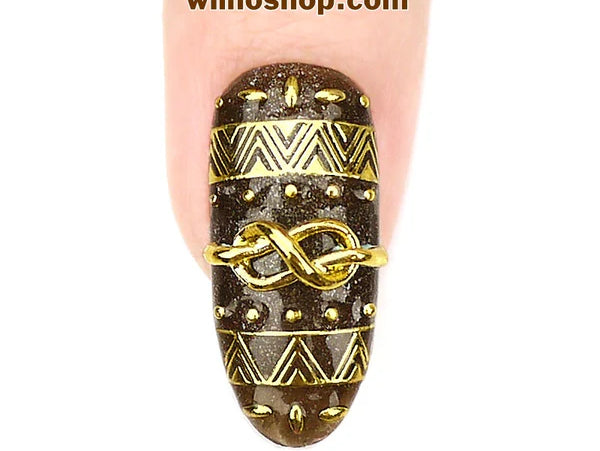 Gold Pattern Nail