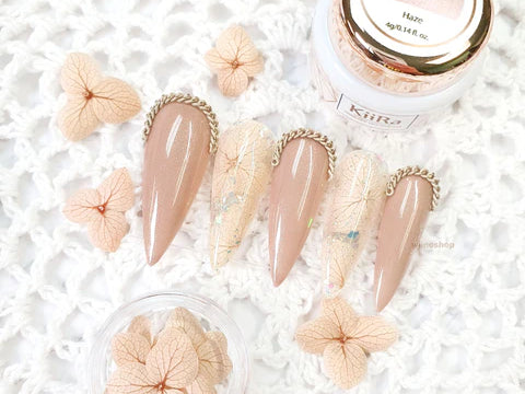 Spring Pastel Caramel Nails