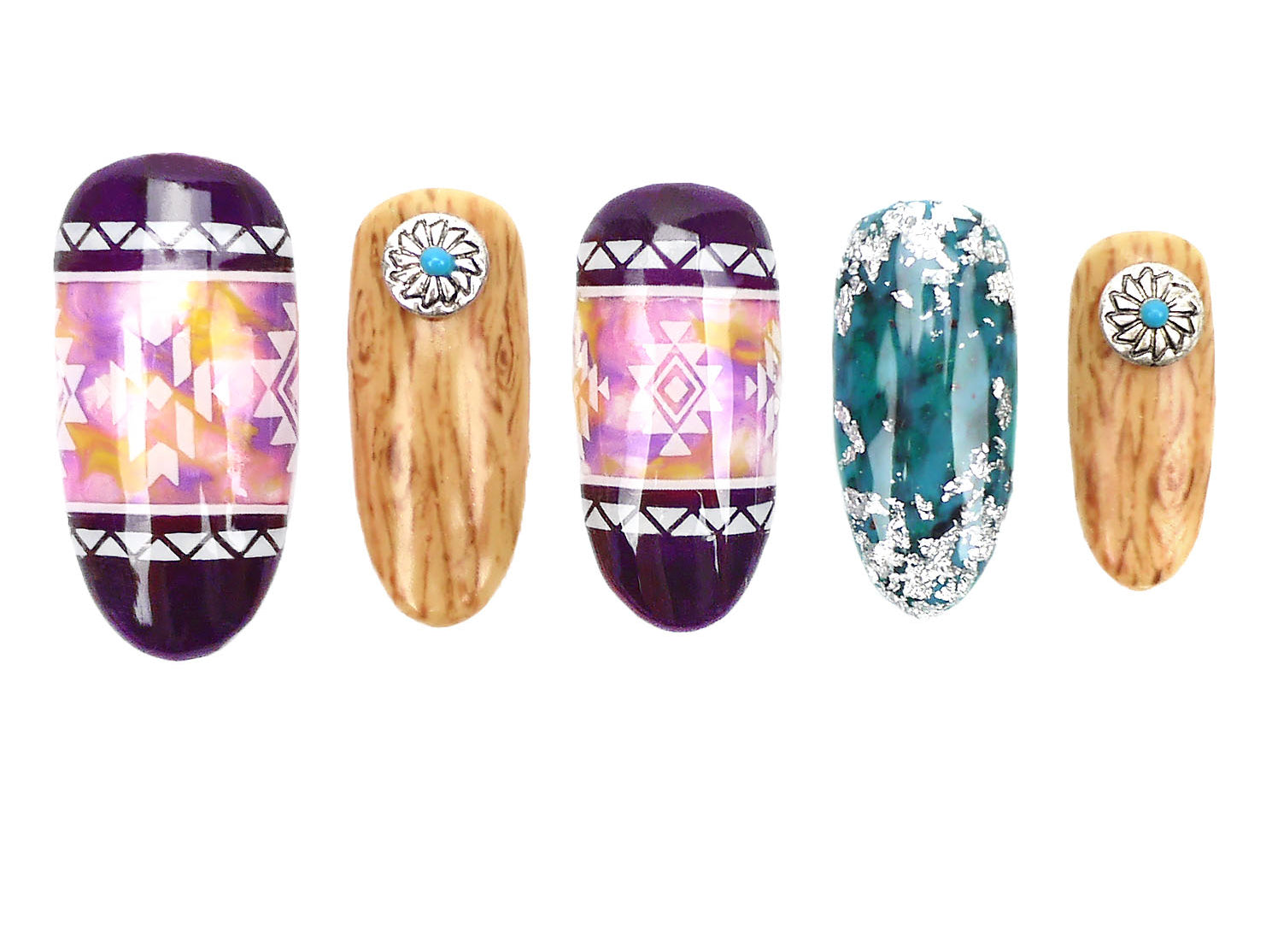 Bohemian Native Nails