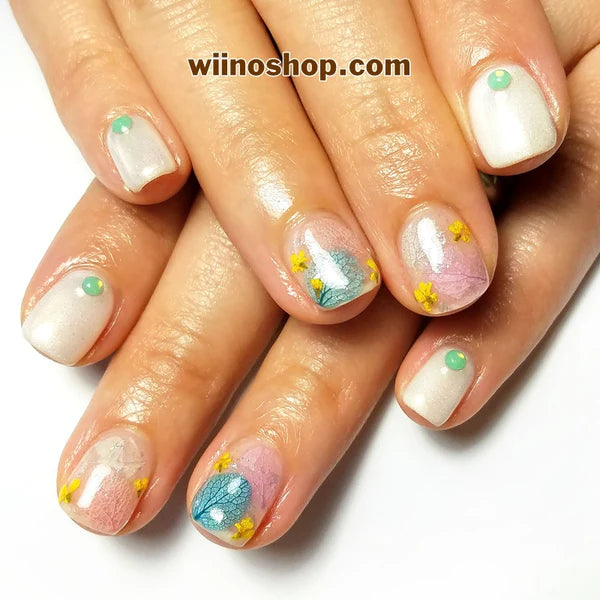 Hydrangea Flower Nails