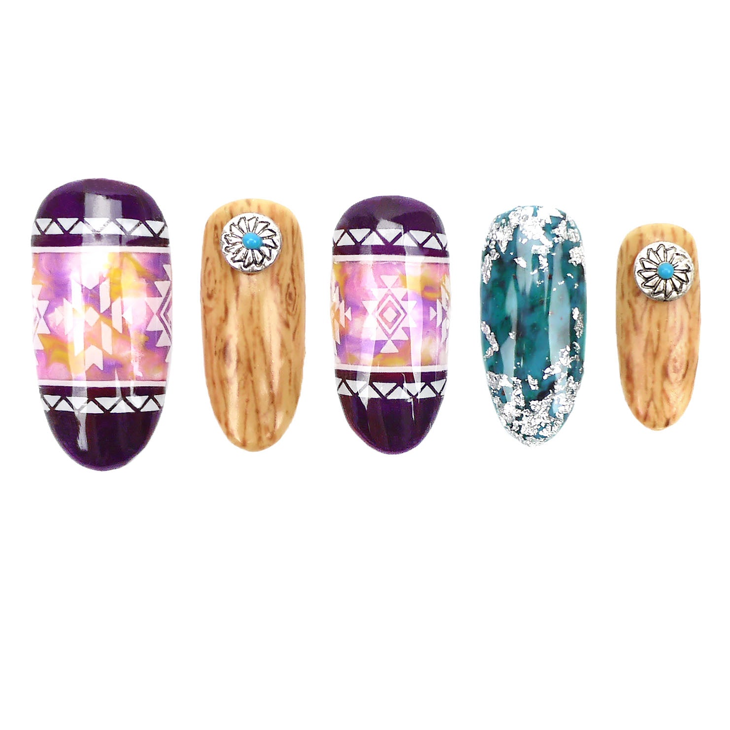 Bohemian Native Nails