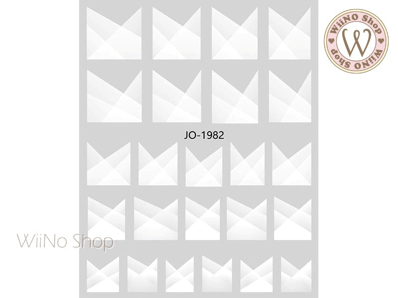 White V French Tip Adhesive Nail Art Sticker - 1 pc (JO-1984) – WiiNo Shop white-v-french-tip-adhesive-nail-art-sticker-1-pc-jo-1984-wiino-shop