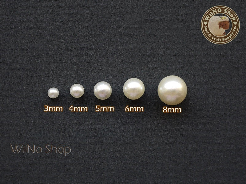Ivory Nail Art Pearls 4mm Nail Decoration